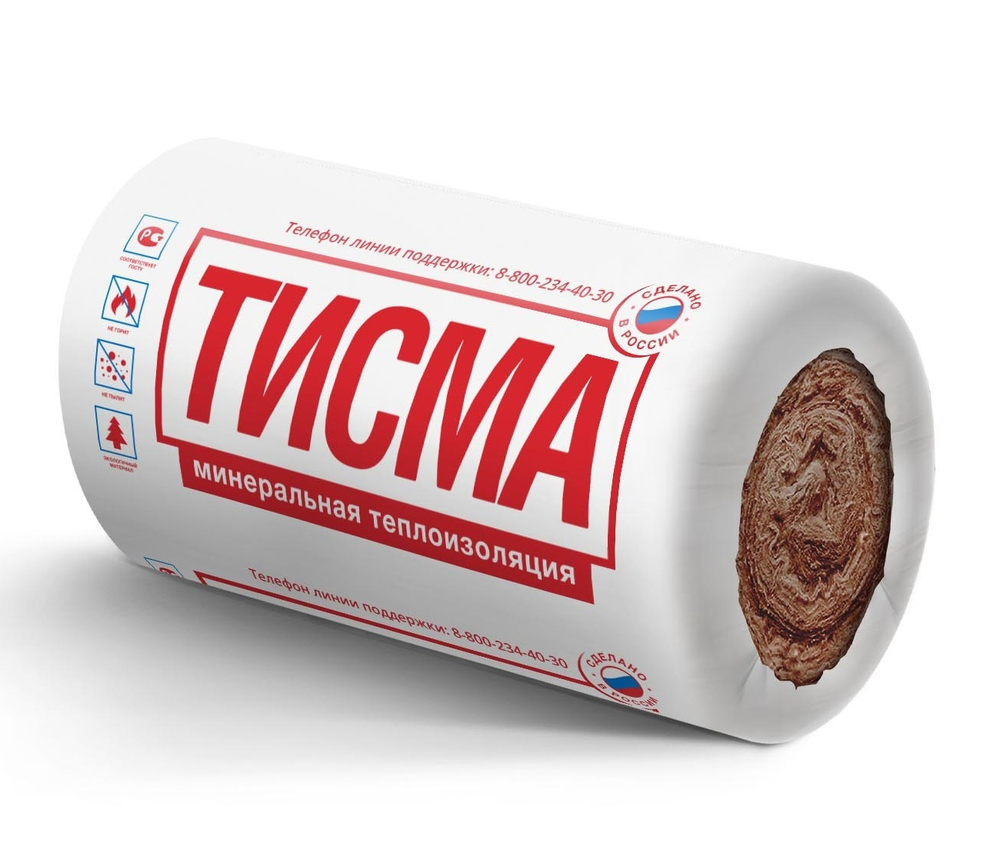 Рулон минераловатный ТИСМА TR 043 8300х1200х50