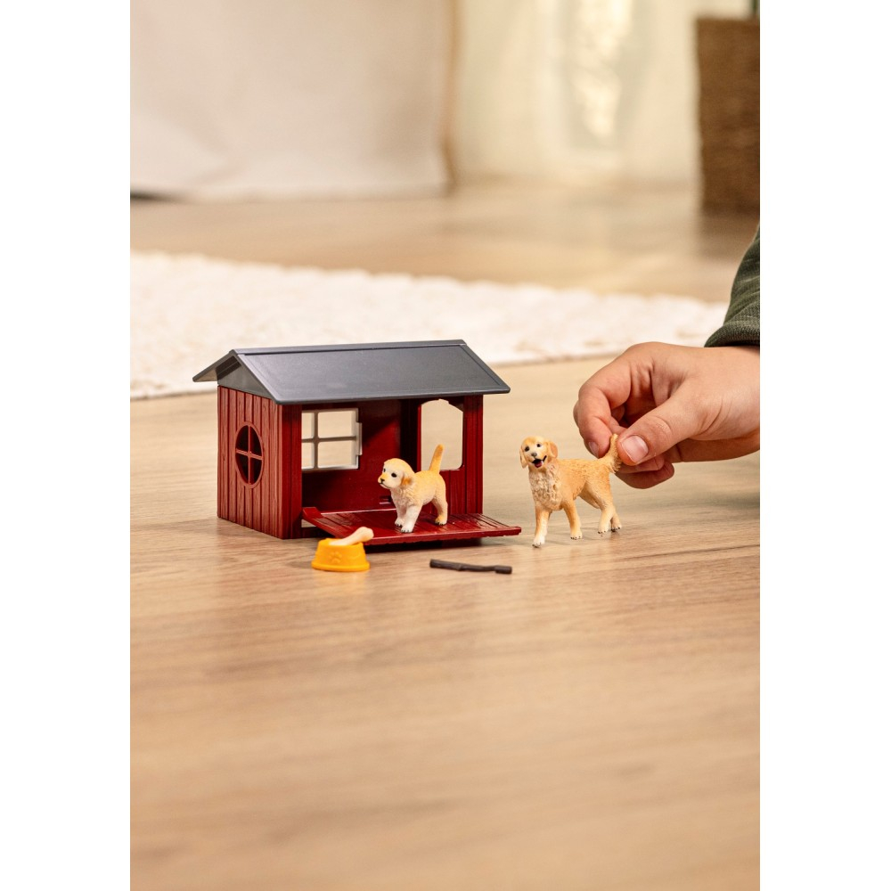 Schleich S 42722 — Будка для собак с золотистыми ретриверами — фото 6