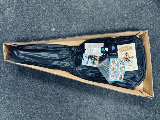 Комплект 12в1 акустическая гитара Belucci BC4020 RDS