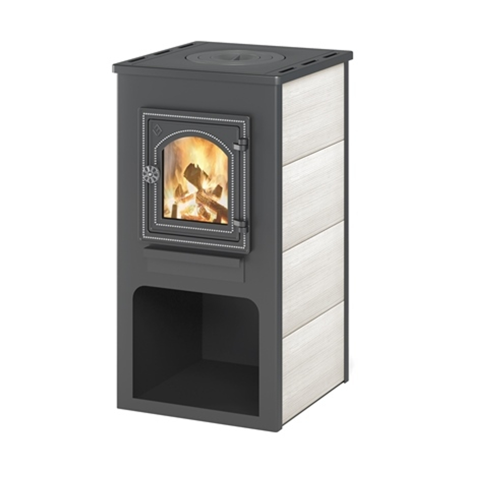 Камин ЭТНА (ДТ-4С) с плитой Ø115мм