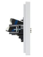 FORTE&PIANO Розетка двойная TV+RJ45 кат.6 FP237 белый IEK