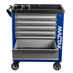 МАСТАК (521-07580B) Тележка инструментальная, 7 выдвижных ящиков, "НОВА", синяя