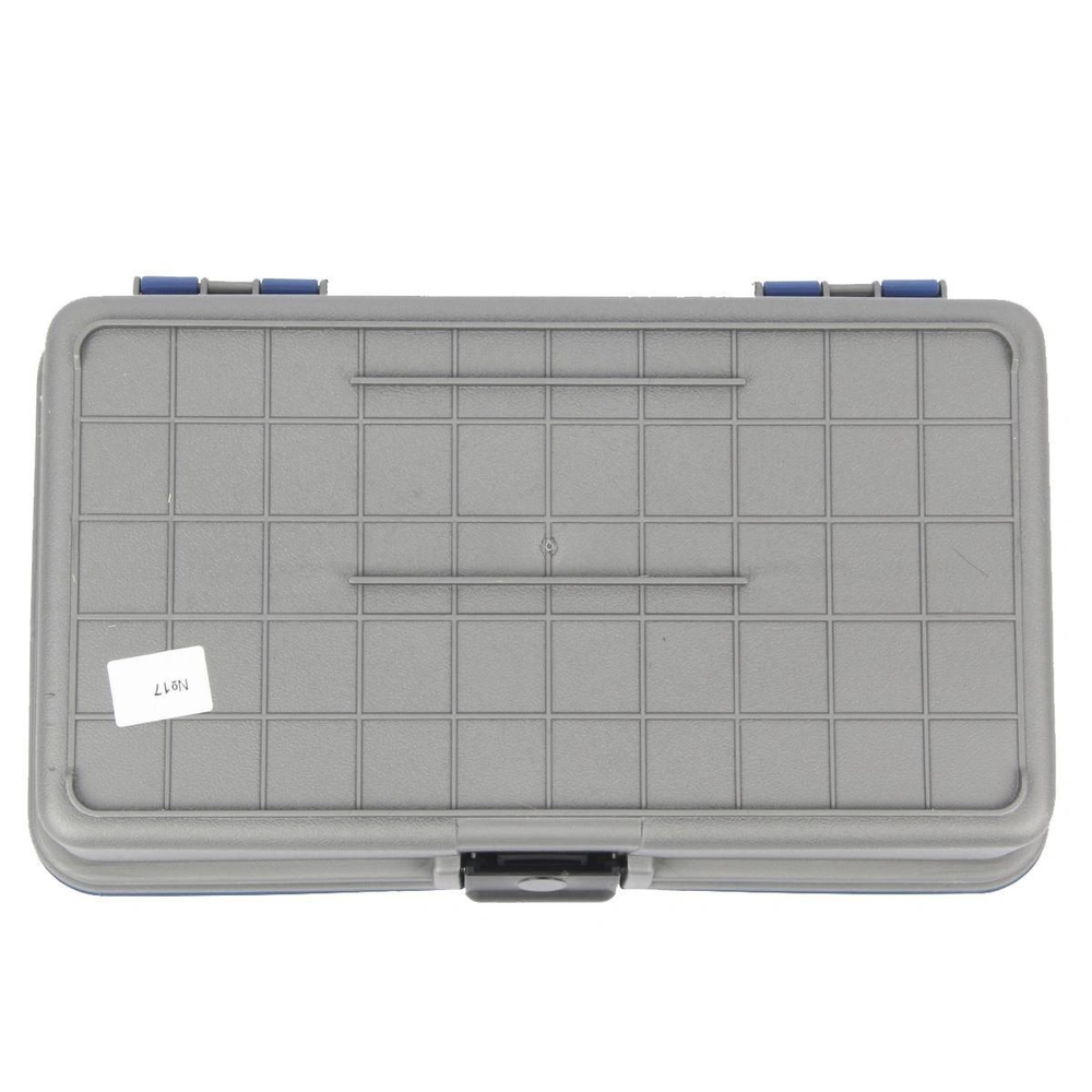 Ящик рыболовный для хранения снастей двухполочный синий