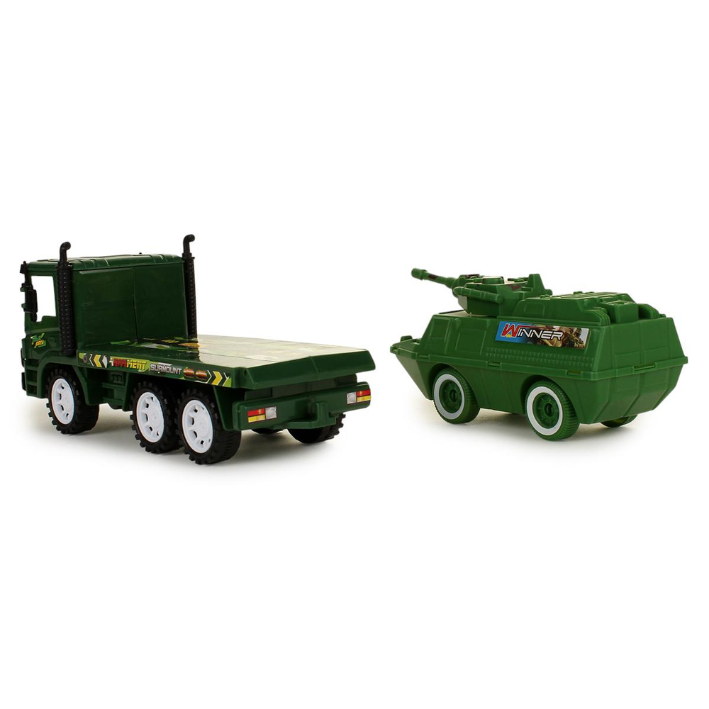 Автовоз Военный + машина, пакет 328-B20