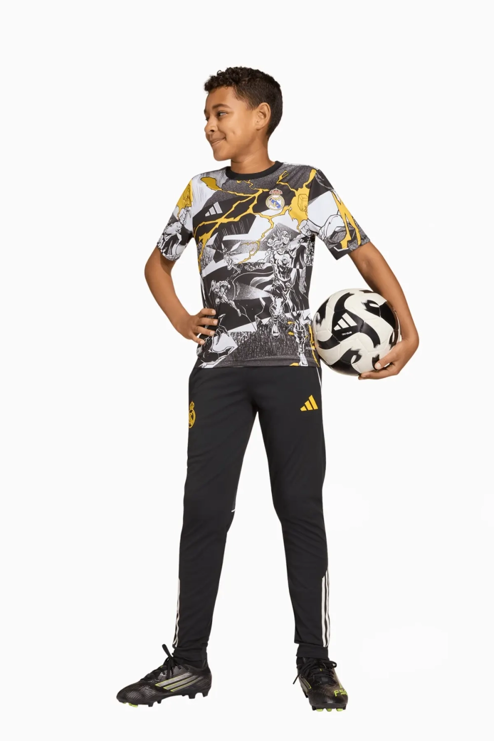 Футболка adidas Real Madrid x Marvel 25/26 Pre-Match Junior