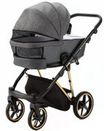Детская коляска Adamex Belissa Special Edition 2 в 1 B-PS562 (Т.СЕР ЗОЛОТ.РАМ)
