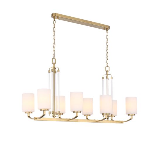 SL1403.333.08 Люстра подвесная ST-Luce Латунь/Прозрачный E27*8 40W BRASS