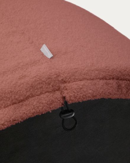 Чехол на пуф Kaeli из терракотового букле Ø 60 см