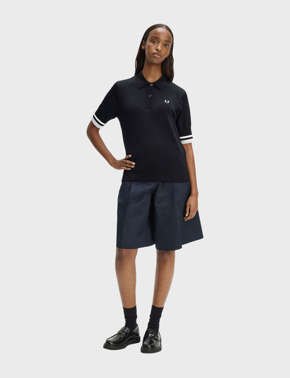 Джемпер-поло FRED PERRY Bold Tipped Knitted Shirt