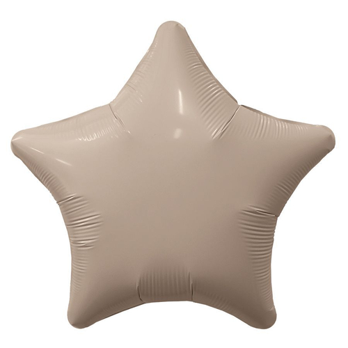Шар фольга Звезда 46см Латте мистик