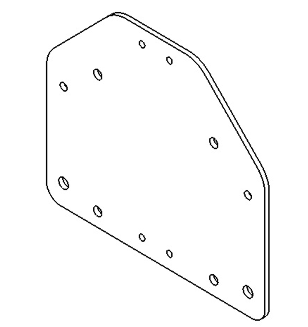 Пластина основания оси X передняя Start
