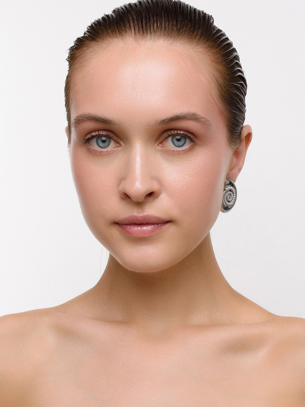 Пусеты "Shell Elegant" Silver