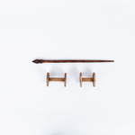 Опорное веретено с двумя катушками из натурального дерева. Art of Siberia. B36