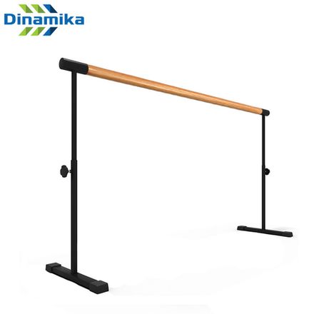 Мобильный хореографический станок однорядный регулируемый по высоте поручень из бука 2000 мм