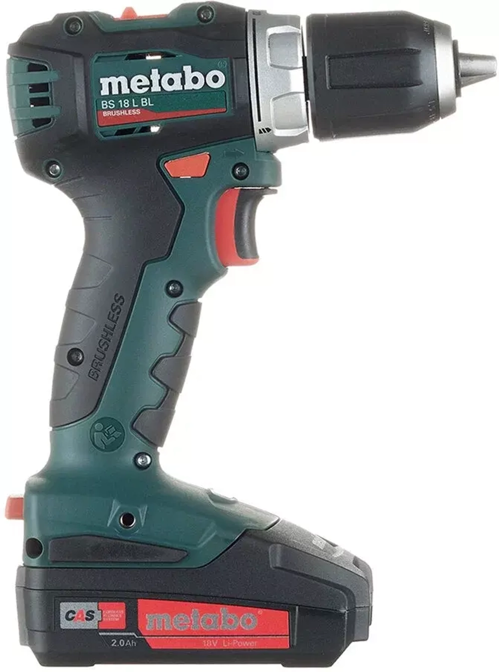 Аккумуляторная дрель-шуруповерт Metabo BS 18 L BL 2.0Ah x2 Case (602326500)