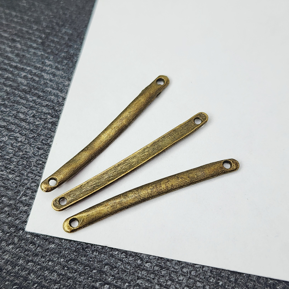 Коннектор палочка, 33мм, античная бронза, штучно