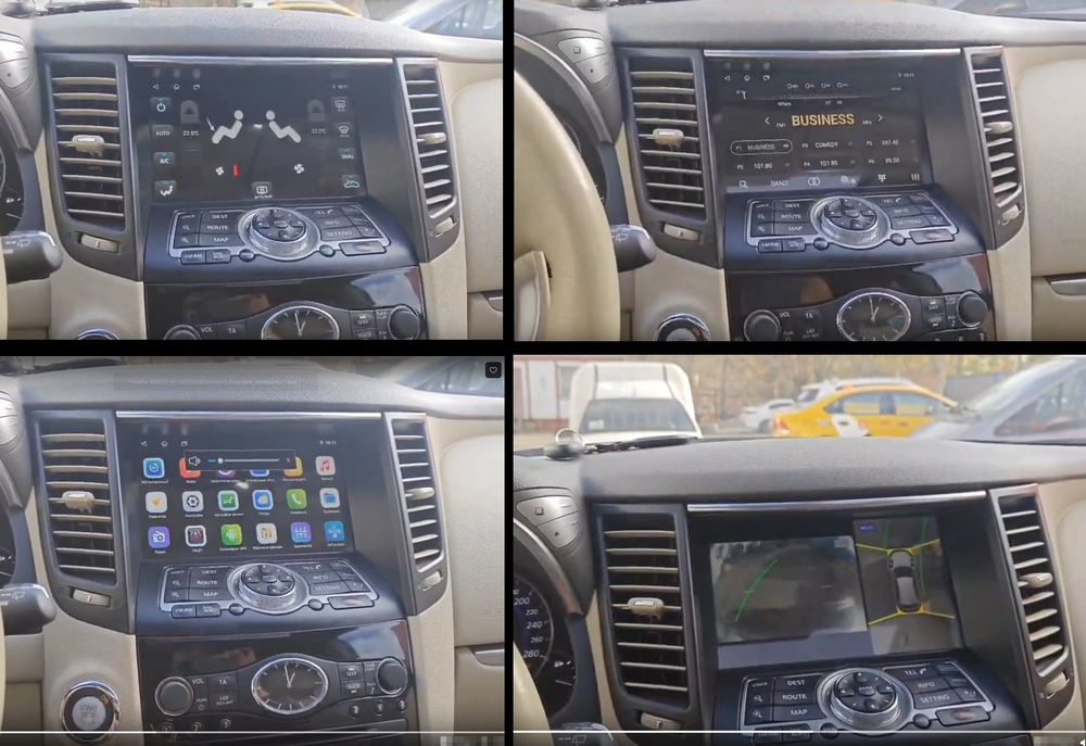 Магнитола для Infiniti QX70, FX35 (S51), FX37, FX30d, FX50 2008-2016 (Поддержка Bose и 360) - Carmedia EW-9828-4BL (чёрная) Android 12, TS10,  CarPlay, 4G SIM-слот