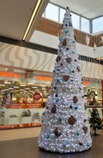 Уличная елка каркасная «Евро-2 сосна» (леска белая) 5 м