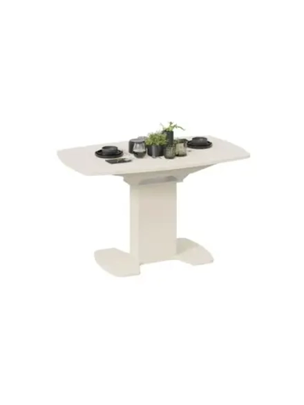 Стол кухонный Бежевый матовый 130х80х75 см