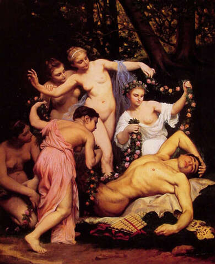 Emile Jean Baptiste Philippe Bin (1825-1897) - эротическое искусство французского художника