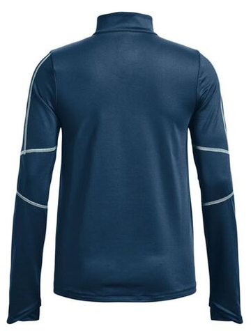 Женская теннисная футболка с длинным рукавом Under Armour Train Cold Weather 1/2 Zip - petrol blue/fuse teal
