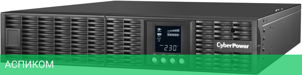 Источник бесперебойного питания Cyberpower 2000VA/1800W черный (OLS2000ERT2U)