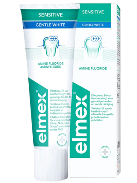 Зубная паста ELMEX Sensitive Gentle White, 75 мл, Элмекс сенситив вайт