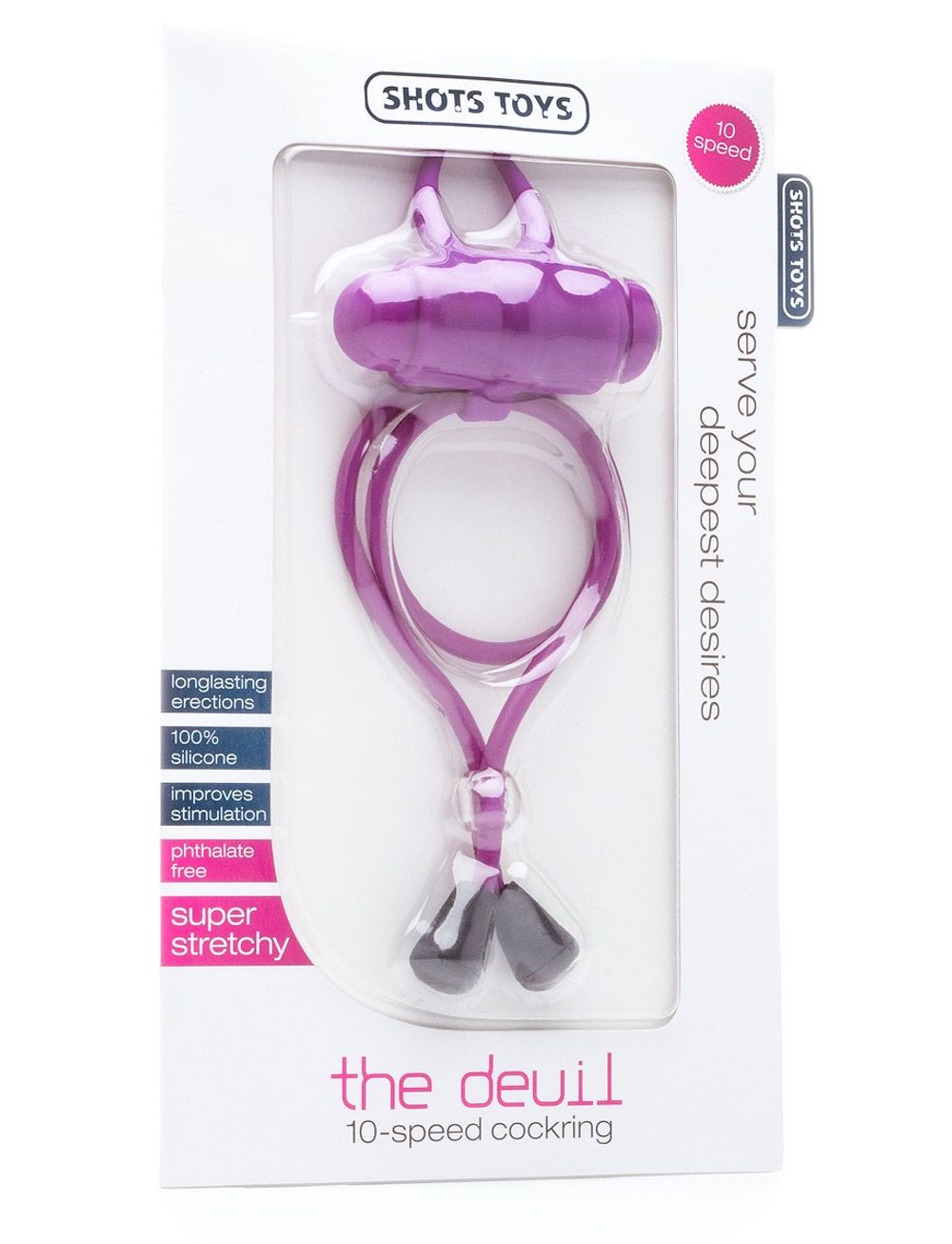 Утягивающее лассо фиолетового цвета с вибрацией The Devil (Цвет: фиолетовый)