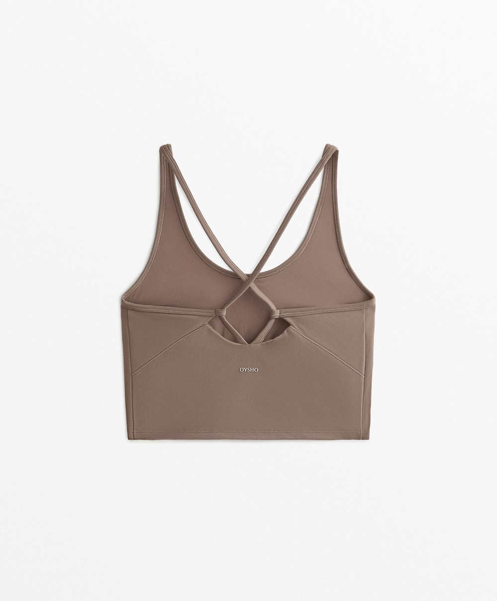 Oysho Топ-майка из полиамида, ладан