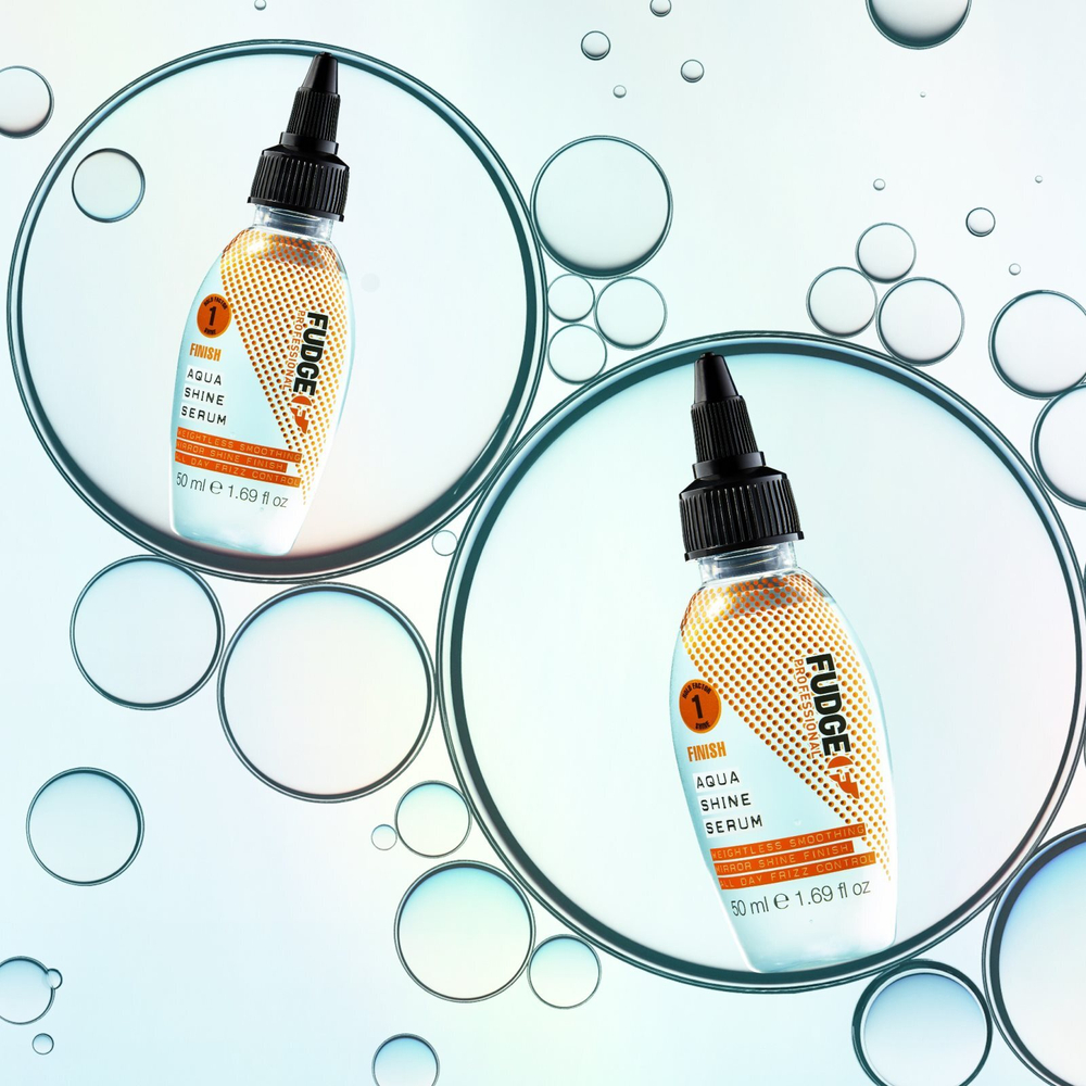 Fudge Finish Aqua Shine Serum - разглаживающая сыворотка для блеска и смягчения волос /   50  ml  / GTIN 5060420337853