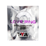 Толстое прозрачное эрекционное кольцо 2см с вибратором ToyFa Basic 818034-1