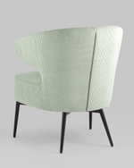 Кресло лаунж Royal Stripes велюр фисташковый