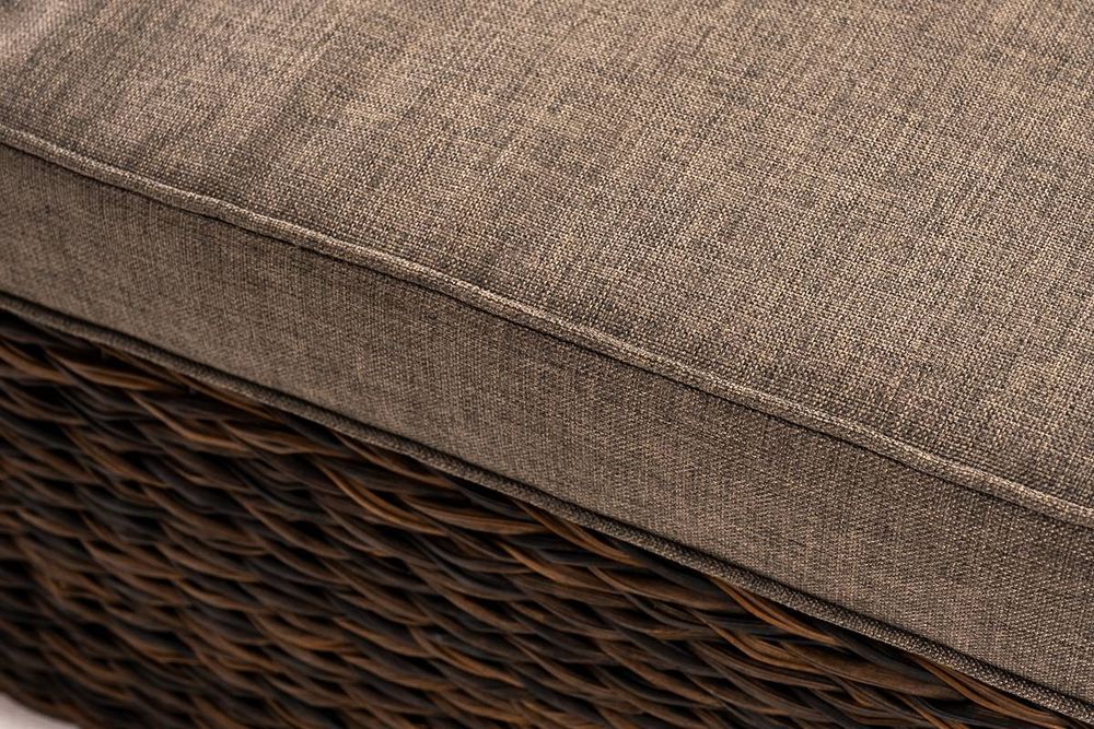 "Лунго" трансформирующаяся лаунж-зона из искусственного ротанга (гиацинт), цвет коричневый