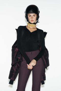 ZARA ВОДОНЕПРОНИЦАЕМАЯ КУРТКА С КАПЮШОНОМ, БОРДОВЫЙ