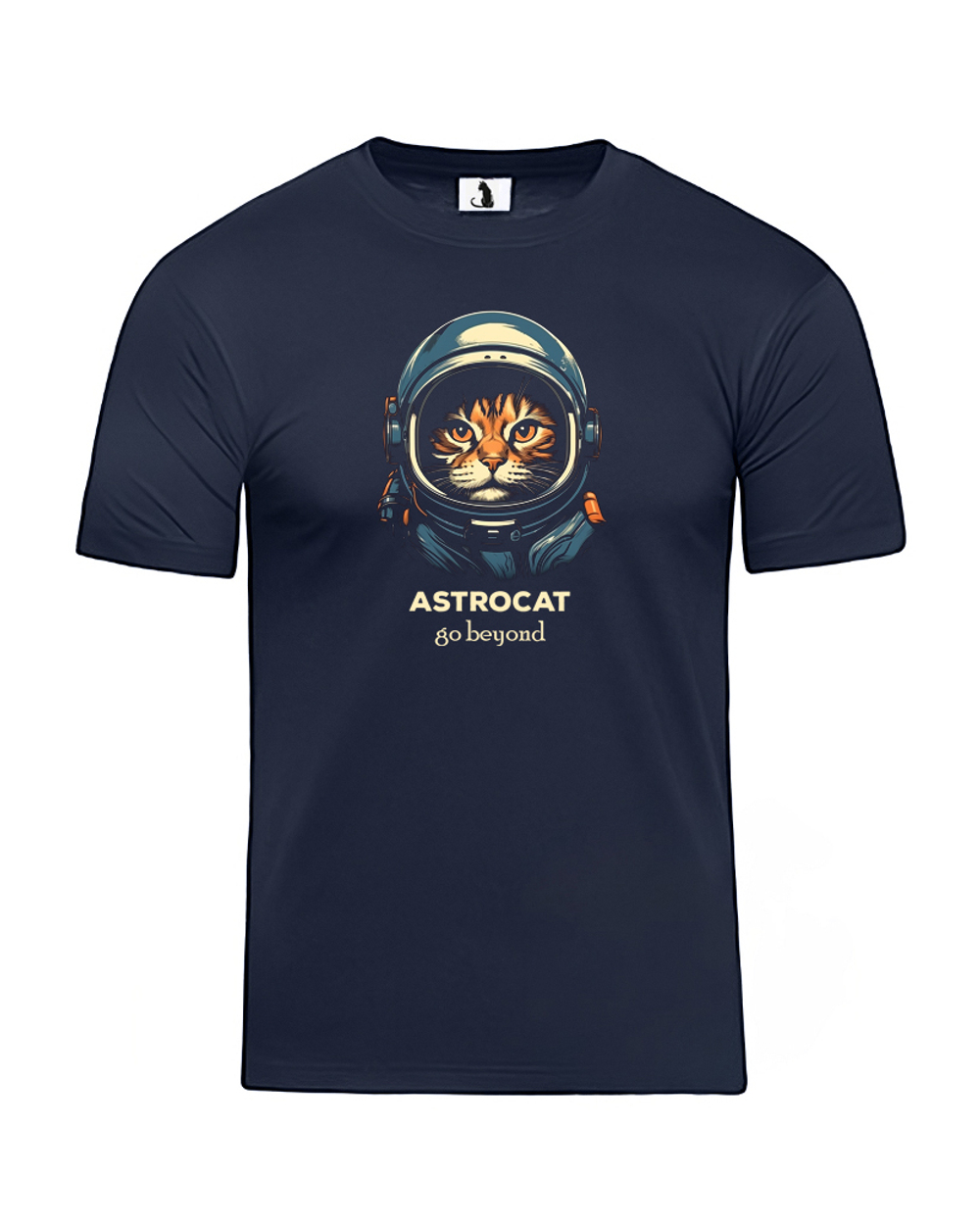 Футболка Astrocat Go beyond прямая темно-синяя