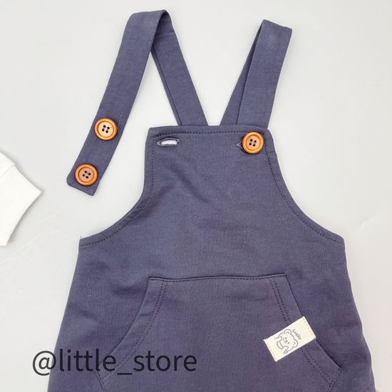 Комбинезон со свитшотом "Лапки" Графит