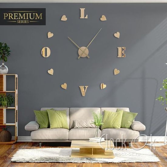 Настенные 3D часы Sweet Love