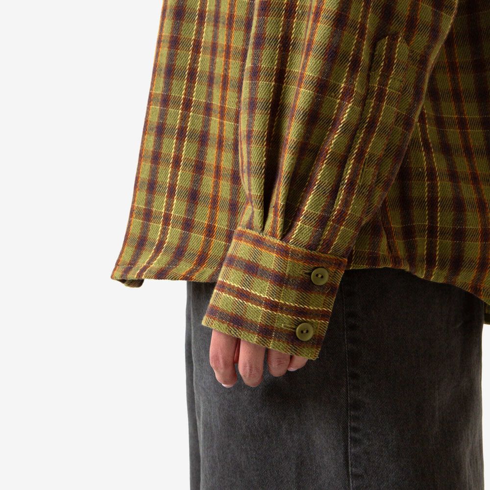 Рубашка Меч Plaid Flannel светло-зеленая