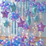 Шар (18"/46 см) Звезда, Сиреневый 1 шт.