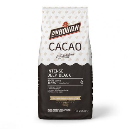 Какао-порошок алк. Van Houten DEEP BLACK 10-12% (Пакет 1кг)