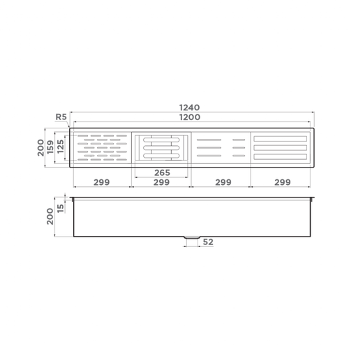 Встраиваемая сушка для посуды DRY-01-IN нерж.сталь/нержавеющая сталь (без вставок)
