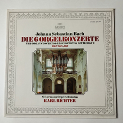 Винтажная виниловая пластинка LP J. S. Bach И.С. Бах, Карл Рихтер Karl Richter Die 6 Orgelkonzerte 6 Органных Концертов, BWV 592 597 (Germany 1974)