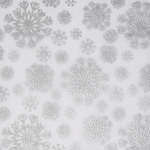 Тишью "Серебряные снежинки", 500*680мм
