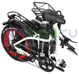 Электровелосипед Syccyba F11 Pro (48V/20Ah) - Белый с красными ободами фото №14