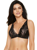 Бюстгальтер Moon с мягкими чашечками из кружевного полотна (Размер: 80D) (Цвет: черный)