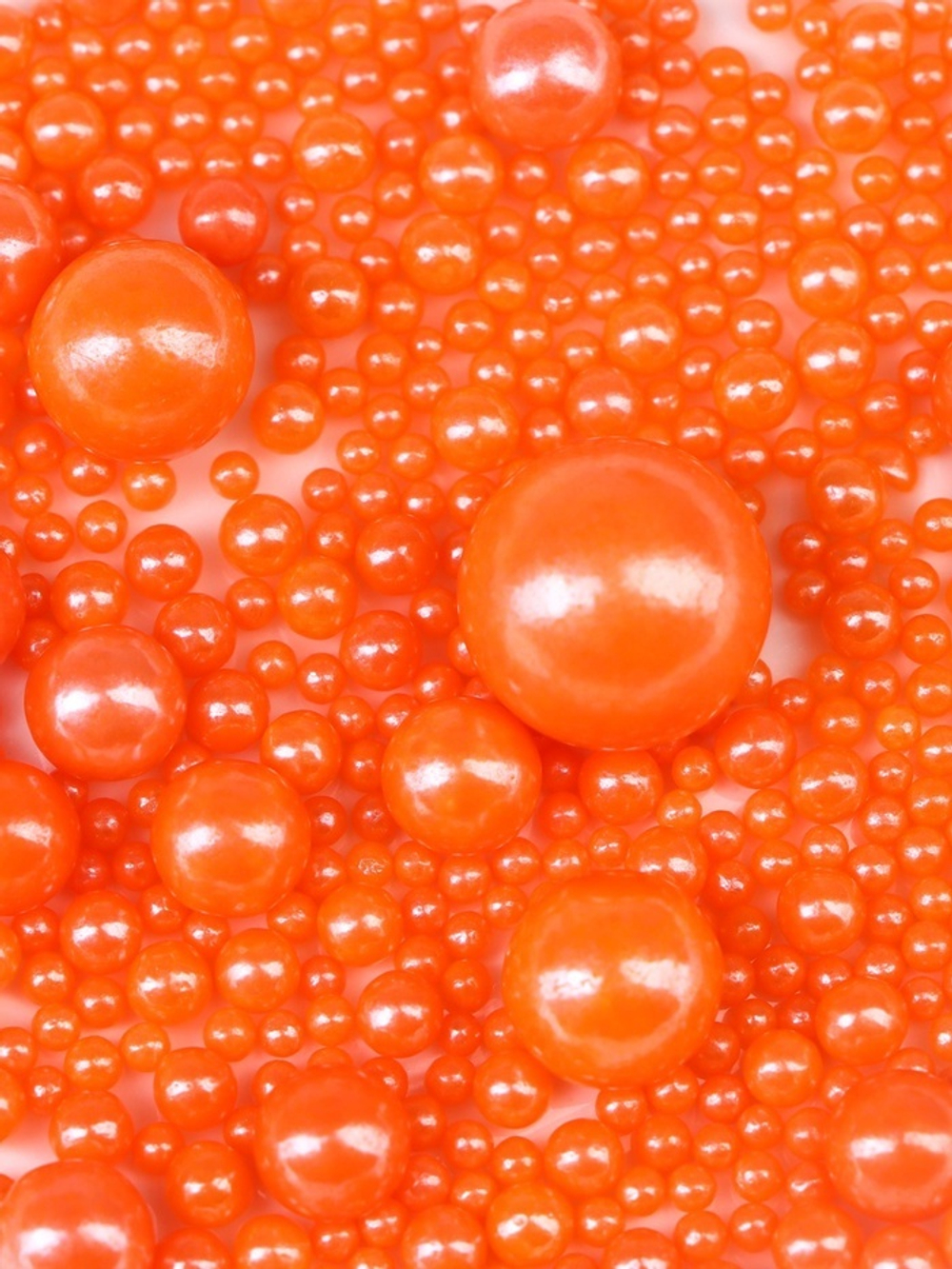 Кондитерская посыпка с мягким центром оранжевая микс, 20 г