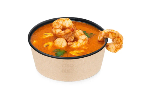 OSQ ROUND BOWL 750 BLACK WOOD