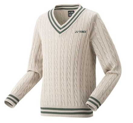 Куртка теннисная Yonex Practice Sweater - oatmeal