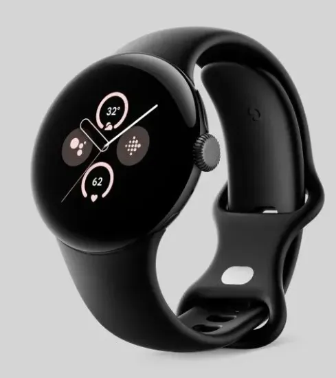 Умные часы Google Pixel Watch 2 WiFi Matte Black Aluminum Case/Obsidian Active Band