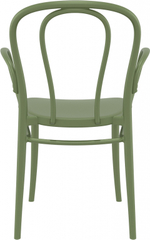 Кресло пластиковое Siesta Contract Victor XL, оливковый